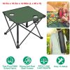 LakeForest Folding Camping Table with Cup Holders, Green