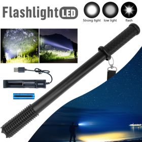 Baseball LED Flashlight Rechargeable Torch Spotlight Emergency Security Work Light 3 Lighting Modes Free Shipping Via DHL-Ground,Cannot Be Shipped Via