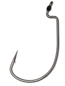 VMC Worm Hook Heavy Duty Wide Gap Black Nickel Size 5/0 5ct