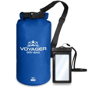 Voyager Waterproof Dry Bag for Kayaking and Water Sports - Blue - 10 Liter