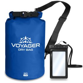 Voyager Waterproof Dry Bag for Kayaking and Water Sports - Blue - 20 Liter