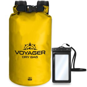 Voyager Waterproof Dry Bag for Kayaking and Water Sports - Yellow - 30 Liter