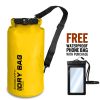 Voyager Waterproof Dry Bag for Kayaking and Water Sports - Yellow - 20 Liter
