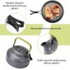 LakeForest 12 Piece Camping Cookware Set, Aluminum, Grey