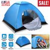 iMountek 4 Person Pop Up Camping Tent, Instant Setup, Blue