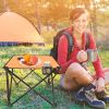 LakeForest Folding Camping Tables, Set of 2, Orange