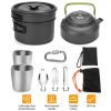 LakeForest 12 Piece Camping Cookware Set, Aluminum, Grey