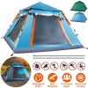 LakeForest 4 to 5 Person Pop Up Camping Tent, Blue