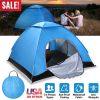 iMountek 4 Person Pop Up Camping Tent, Instant Setup, Blue