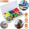LakeForest 375 Piece Fishing Lure and Tackle Box Kit