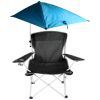 LakeForest Beach Chair with Detachable Umbrella, Black