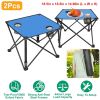 LakeForest Folding Camping Tables, Set of 2, Blue