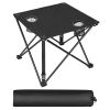LakeForest Folding Camping Tables, Set of 2, Black
