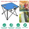 LakeForest Folding Camping Table with Cup Holders, Blue