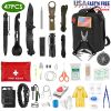 LakeForest 47 Piece Emergency Survival Kit, Black