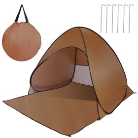 iMountek Pop Up Beach Tent, 2 to 3 Person, Coffee