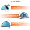 LakeForest 4 to 5 Person Pop Up Camping Tent, Blue