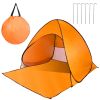 iMountek Pop Up Beach Tent, 2 to 3 Person, Orange