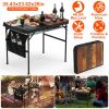 LakeForest Folding Camping Table, 35.4 x 23.6 in, Black