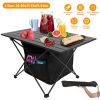 iMountek Roll Up Camping Table with Storage Basket, Size L
