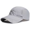 Breathable Sun Protection Baseball Cap for Men's Outdoor Fishing - Spring/Summer - Light Grey - Adjustable (56-60cm)