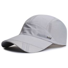 Breathable Sun Protection Baseball Cap for Men's Outdoor Fishing - Spring/Summer - Light Grey - Adjustable (56-60cm)