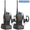 2pcs BAOFENG BF-888S Two Way Radio UHF Portable Walkie Talkies; Amateur Radio Handheld For Hiking Biking Camping - Black
