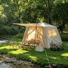 Inflatable Camping Tent with Canopy + Pump — 4-Season