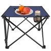 LakeForest Folding Camping Tables, Set of 2, Navy Blue
