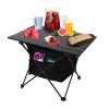 iMountek Roll Up Camping Table with Storage Basket, Size M