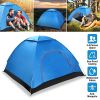 iMountek 4 Person Pop Up Camping Tent, Instant Setup, Blue