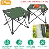 LakeForest Folding Camping Tables, Set of 2, Green