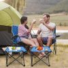 LakeForest Folding Camping Tables, Set of 2, Blue