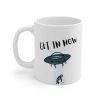 Alien Abduction Pizza Mug - 11oz