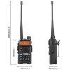 Baofeng UV-5R UHF VHF Dual Band Two Way Ham Radio Walkie Talkie - Black