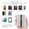 12000mAh Portable Charger with Dual USB Ports 3.1A Output Power Bank Ultra-Compact External Battery Pack - Silver