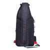 Fishing Sling Pack Fishing Crossbody Gear Storage Shoulder Bag - Black with Red