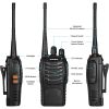 2pcs BAOFENG BF-888S Two Way Radio UHF Portable Walkie Talkies; Amateur Radio Handheld For Hiking Biking Camping - Black