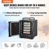 Insulated Food Pan Carrier, 81 Qt Hot Box for Catering, Food Box Carrier with Double Buckles, Front Loading Food Warmer with Handles