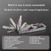 13 In 1 Multi-function Gadgets Stainless Steel Combination Tools, Mobile Phone Holder, Folding Outdoor, Bottle Opener, Screwdriver, Hiking Buckle
