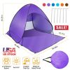 iMountek Pop Up Beach Tent, 2 to 3 Person, Purple