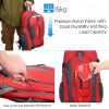 iNova 36L Outdoor Daypack, Waterproof Nylon, Red