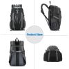 iNova 36L Outdoor Daypack, Waterproof Nylon, Black