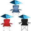 LakeForest Beach Chair with Detachable Umbrella, Black