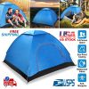iMountek 4 Person Pop Up Camping Tent, Instant Setup, Blue