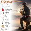 LakeForest 375 Piece Fishing Lure and Tackle Box Kit