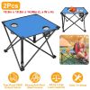 LakeForest Folding Camping Tables, Set of 2, Blue