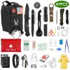 LakeForest 47 Piece Emergency Survival Kit, Black