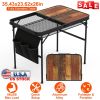 LakeForest Folding Camping Table, 35.4 x 23.6 in, Black
