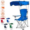 LakeForest Folding Canopy Lawn Chair, Blue